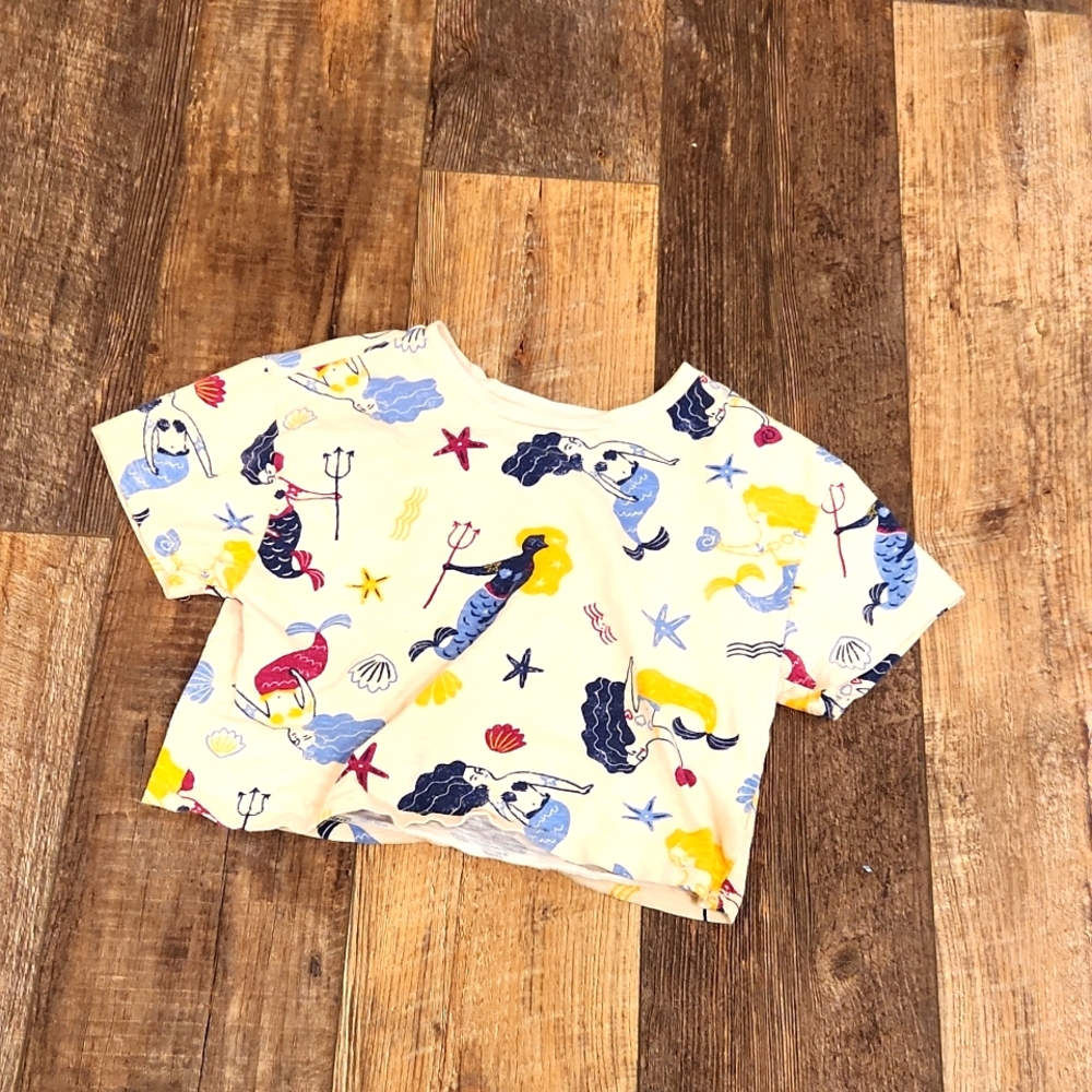 Mermaid Crop top tee